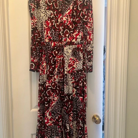 Suncoo France Red and Black Shirt Dress - Picture 3 of 8